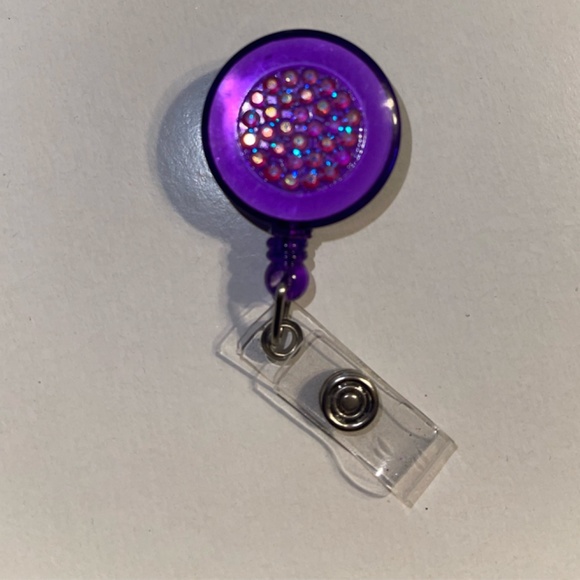 Rhinestone Bling Badge Holder - Picture 6 of 9